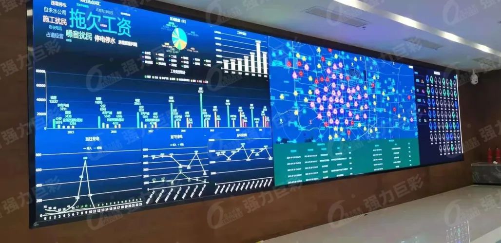 护航新春丨强力巨彩监控指挥LED大屏助力全国人民安心过大年!