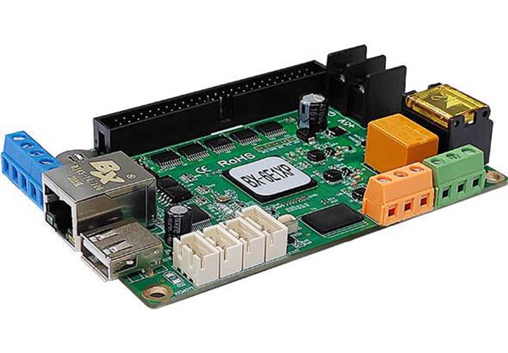 武汉仰邦控制卡BX-6E1XP/6E1X(网+RS232+RS485)，单色双色三色LED显示屏控制系统