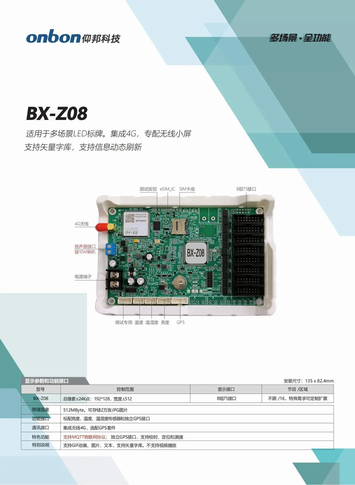 仰邦BX-C异步播放器及BX-Z定制产品线，主控异步盒BX-C1/BX-C2，全功能BX-C08A/C1A，单板控制卡BX-C04/C08，4G无线播放器等