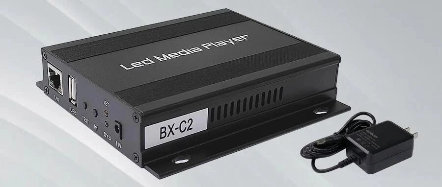 BX-C播放器，中小彩屏异步播放盒，适用于交通信号屏、公交车载屏、智慧灯杆屏、高速费显屏